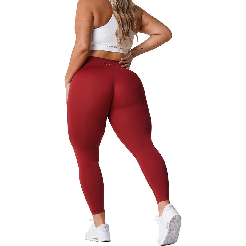 Women Soft Workout Tights Fitness Pants Carmine