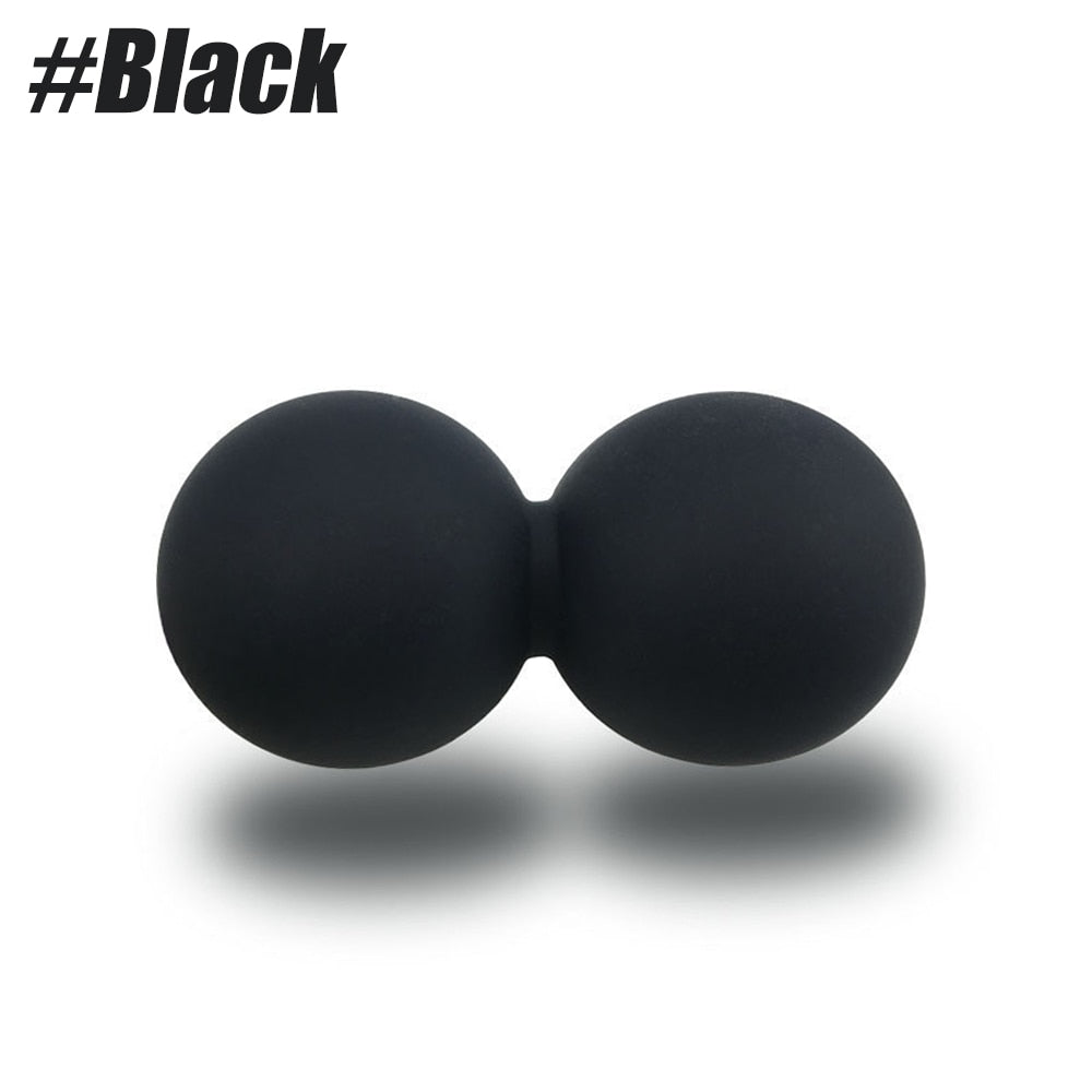 Double Lacrosse Massage Ball Black