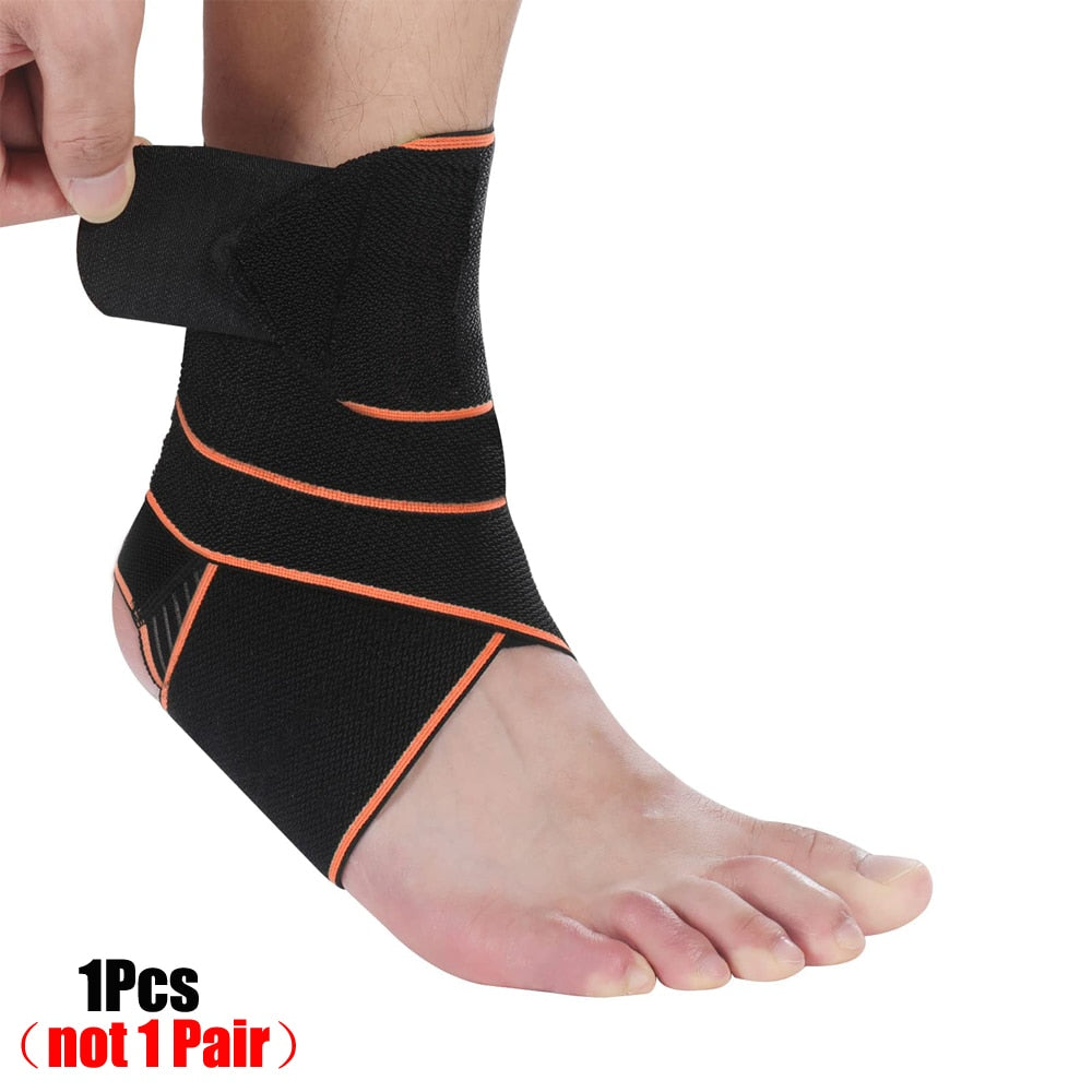 Professional Sports Ankle Strain Wraps Orange