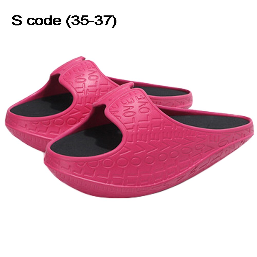 Sports Fitness Swing Balance Slippers Shoes Rose red-S