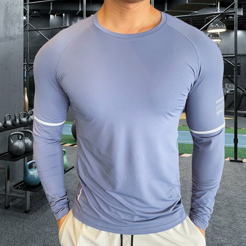 Men Tight Gym Compression T-shirt