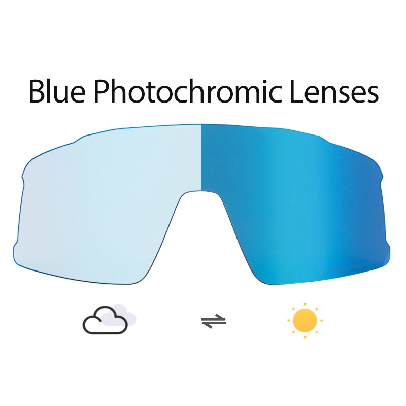 Men Polarized Sunglasses Blue Photochromic 3 lens