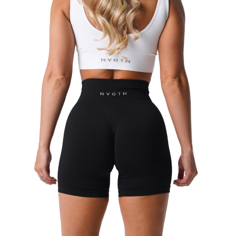 Women Solid Seamless Shorts