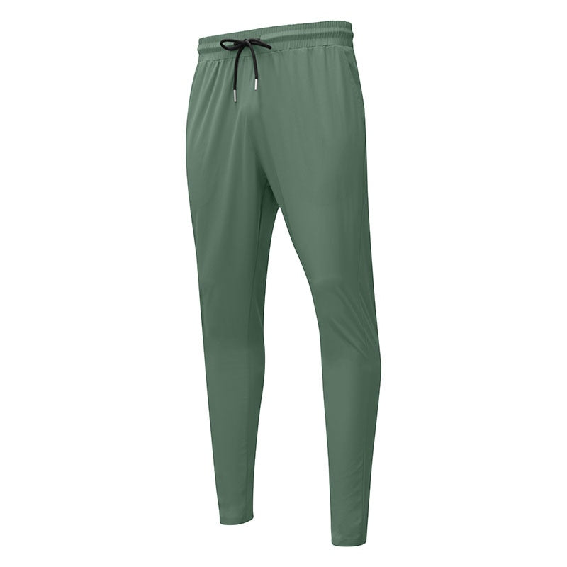 Men Reflective Sport Running Pants Green