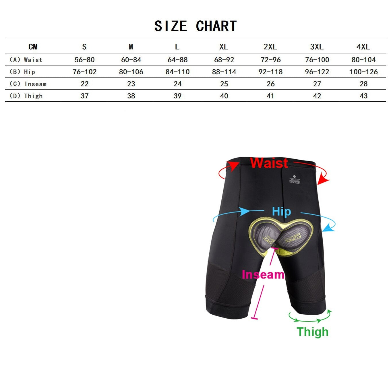 3D Gel Pad Cycling Shorts