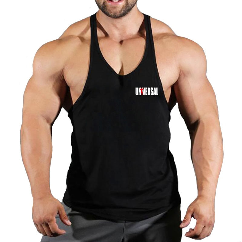 Mens cotton gym tank tops 16