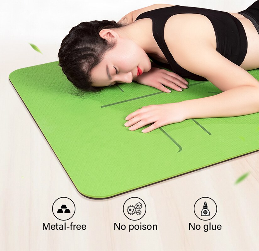 TPE Yoga Double Layer Non-Slip Mat