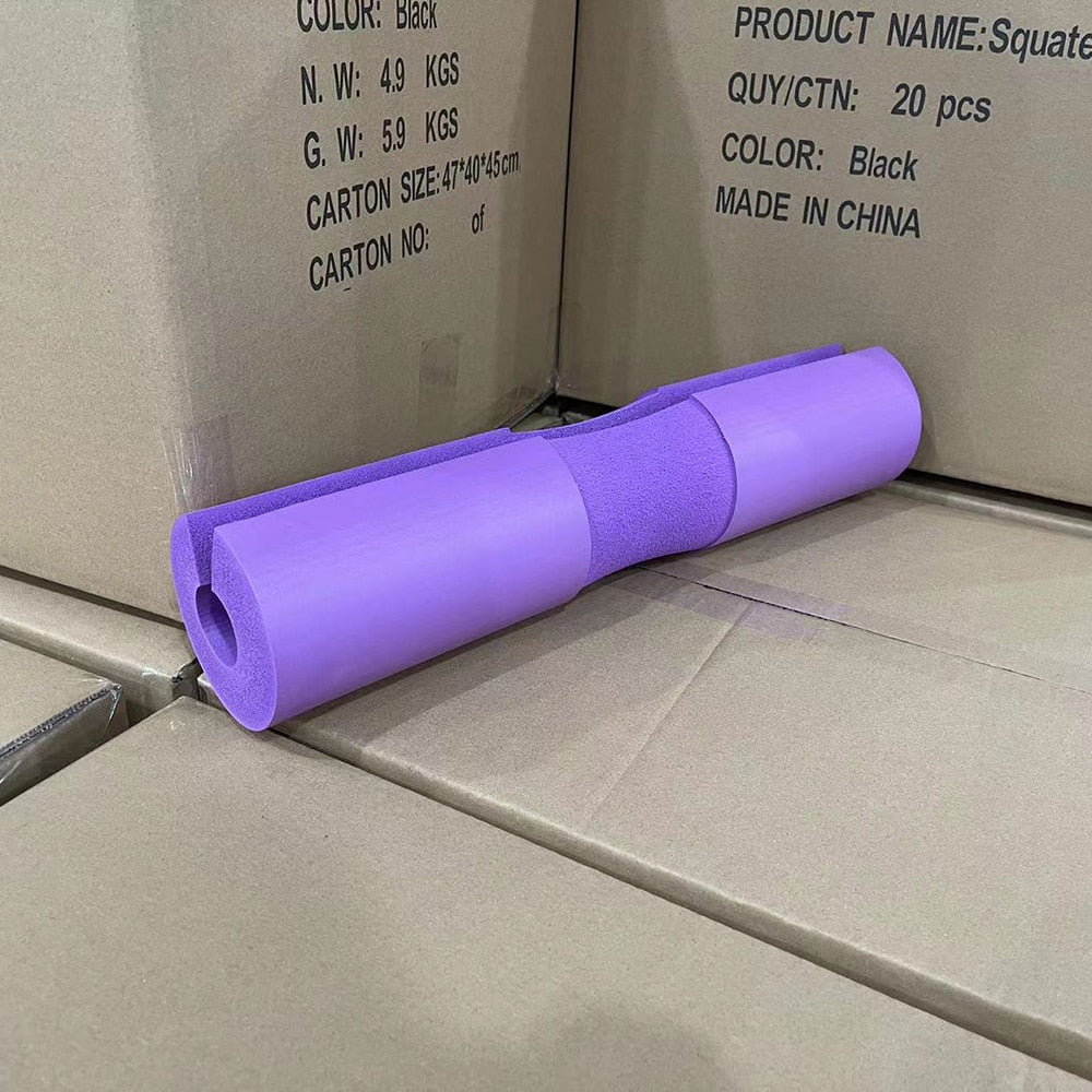 Gym Weightlifting Barbell Pad Purple Pad