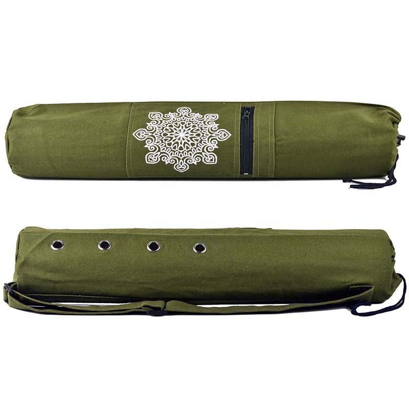 Wear-resistant Canvas Yoga Mat Army green