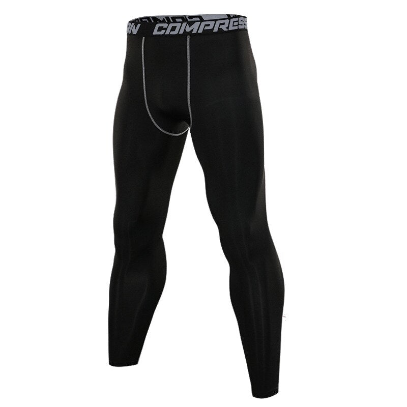 Men Compression Leggings black