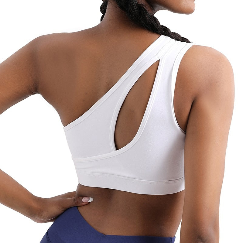 Sexy One Shoulder Yoga Bras