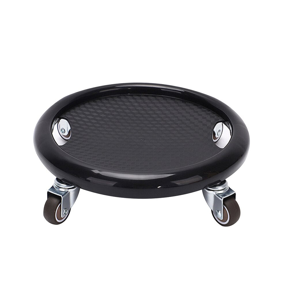 Fitness 4 Wheel Ab Sliding Plate Black