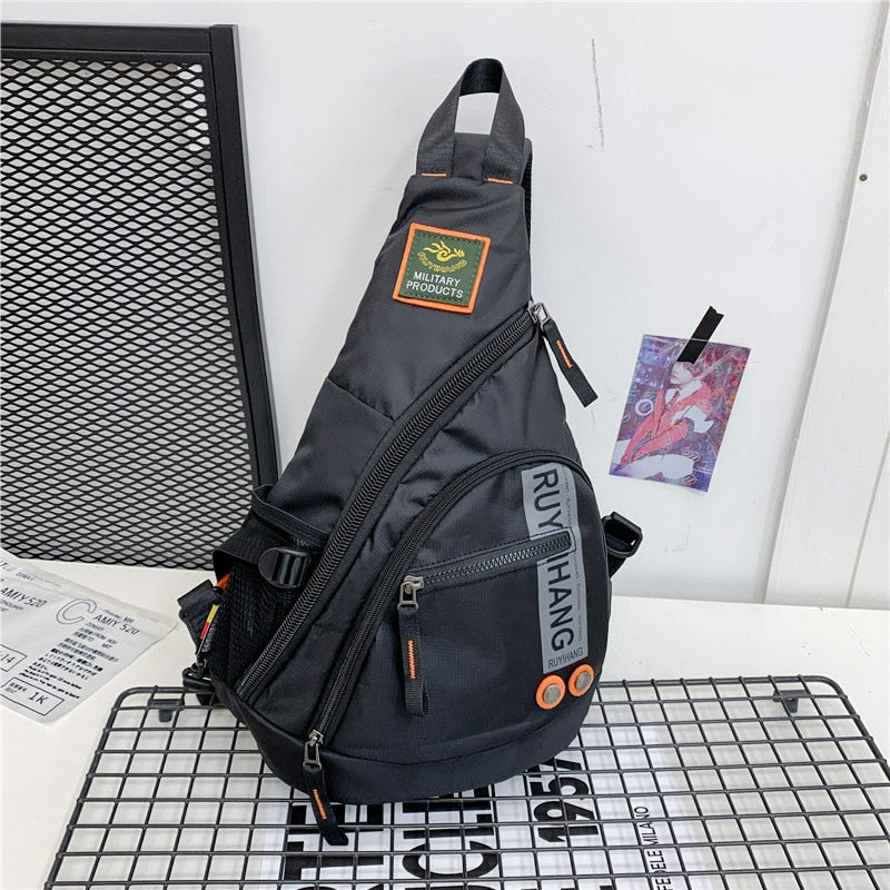 Men Multifunction Shoulder Bag Black