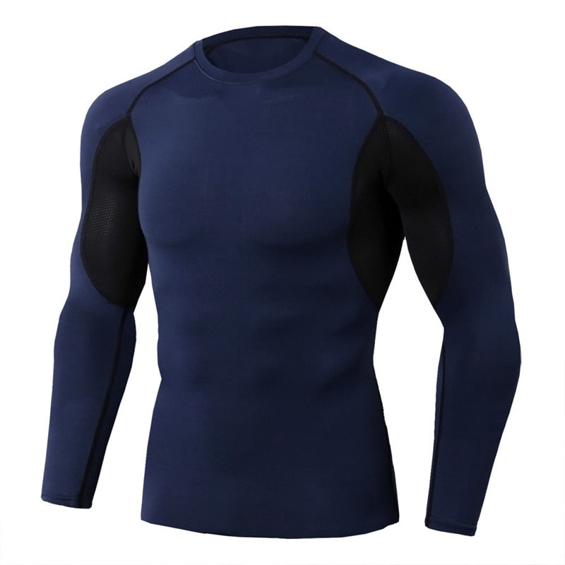 Men Bodybuilding Sports Long Sleeve Shirt TC-89