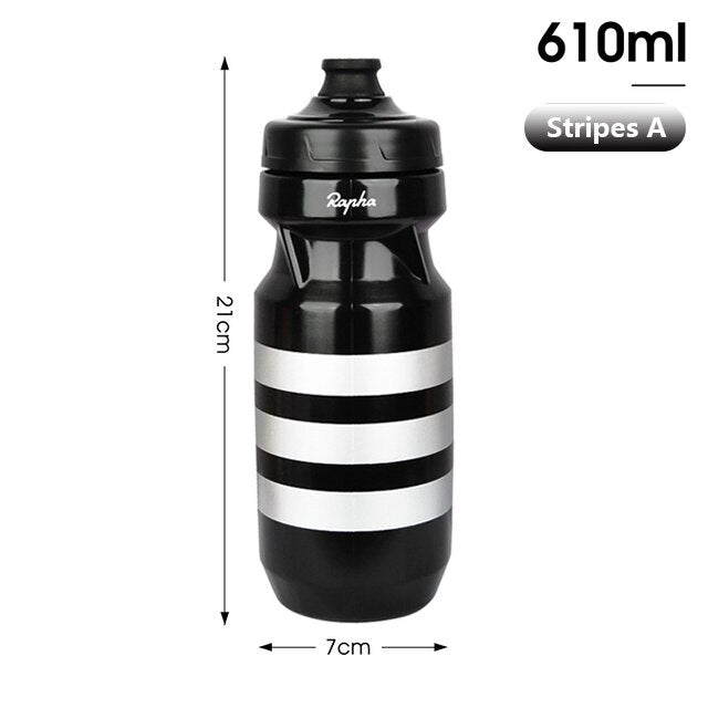 Fitness Running Lock Cup Water Bottle Stripes B 610ml
