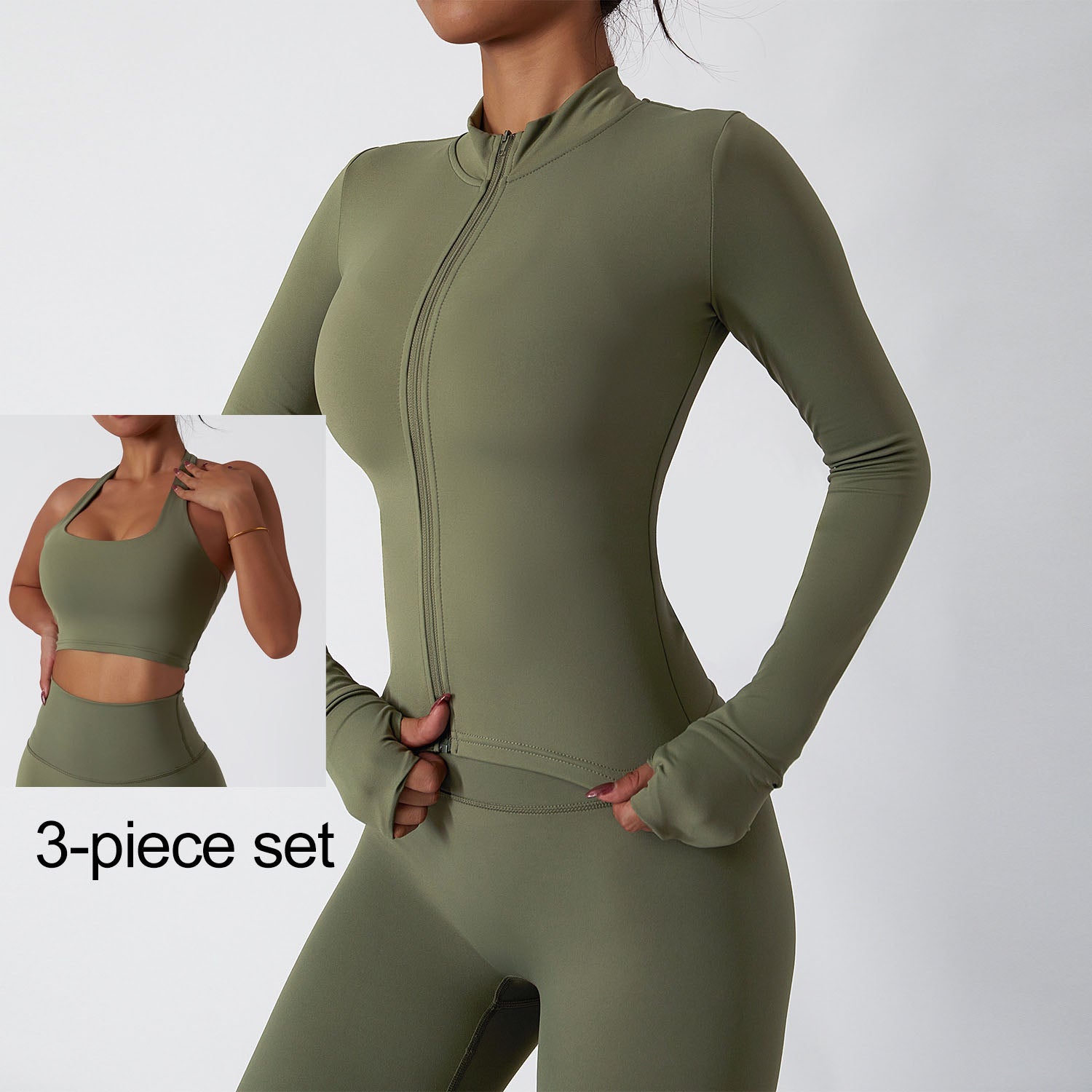 Women Gym Quick-drying Yoga Set 3 piece set 2