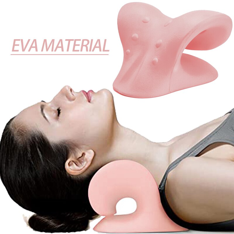 Cervical Spine Traction Shoulder Massager EVA-Pink