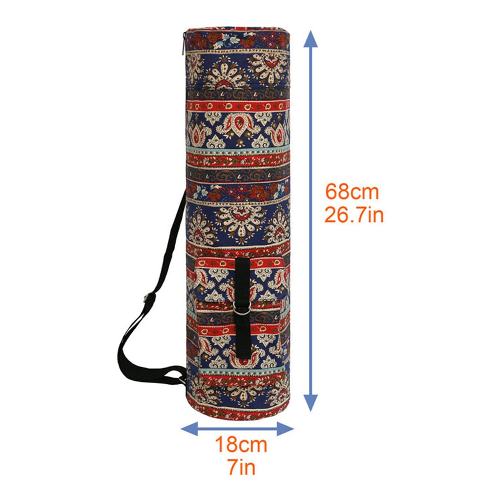 Women Canvas Yoga Mat Storage Bags