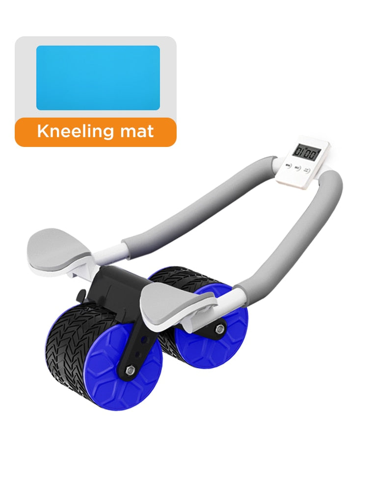 Ab Roller Wheel with Elbow Support Blue