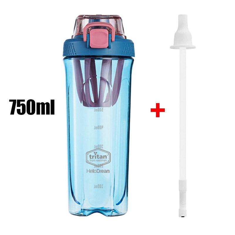 Portable Tritan Shaker Bottle Blue 750ml China