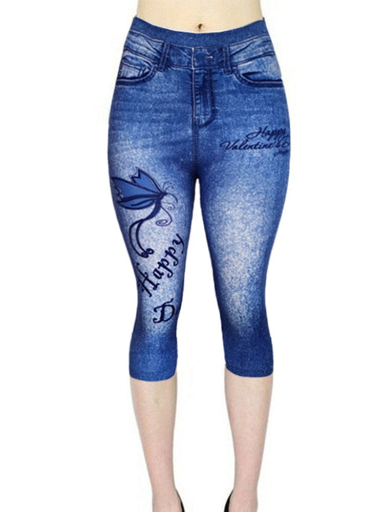 Flower Printed Capris Women Sexy Short