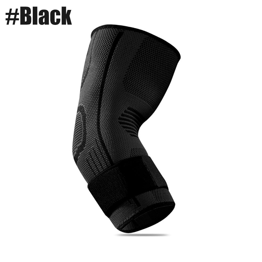 Elbow Compression Sleeve Support Brace Black -1Pcs