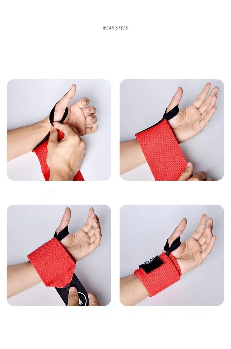 1 Pair Weight Lifting Padded Thumb Brace Strap