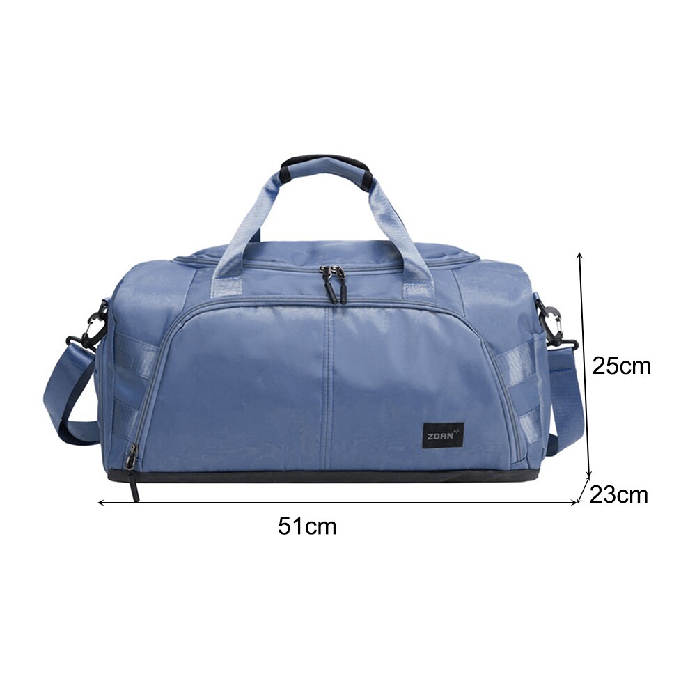 Men Women Large Capacity Fitness Handbags Style B Blue