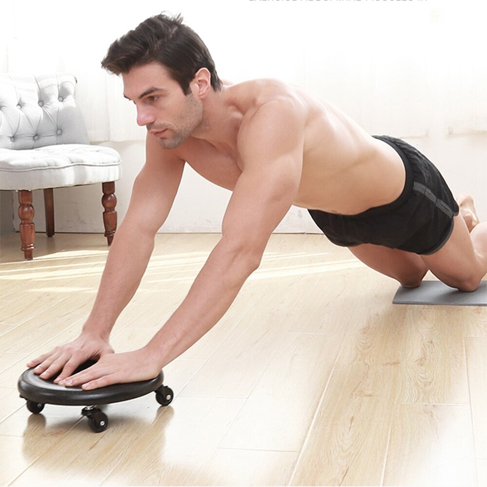 Fitness 4 Wheel Ab Sliding Plate