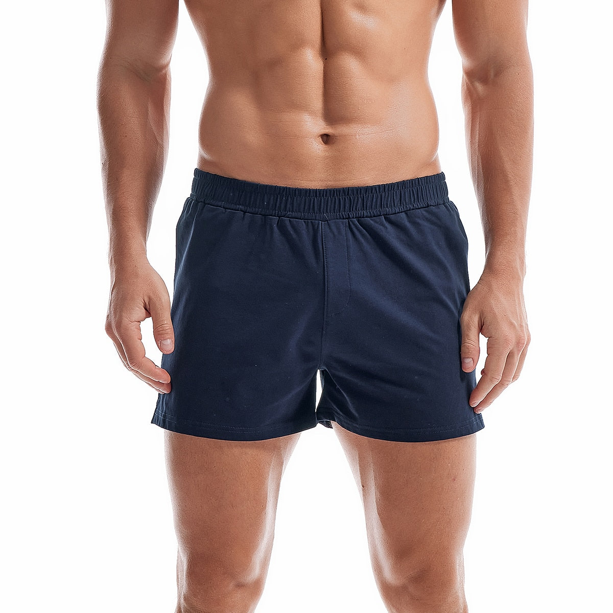 Mens Cotton Sleep Bottoms Navy