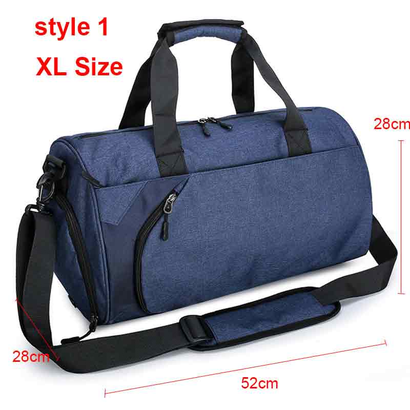 Men Gym Travel Sport Bags Style 1 XL Blue