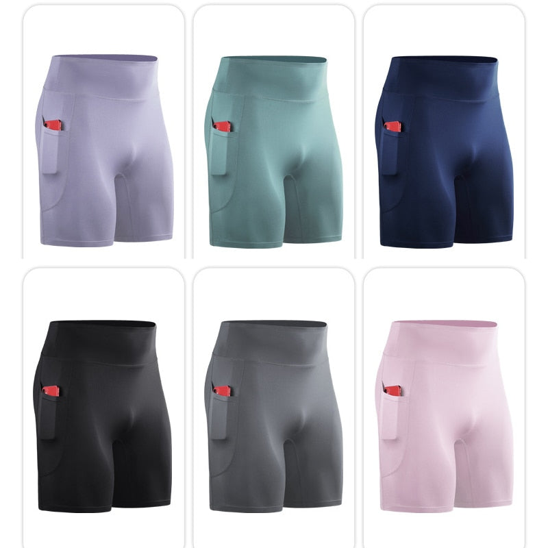 Men Outdoor Running Pocket Shorts