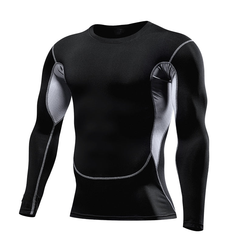 Mens Sport Fitness Compression Shirt D8