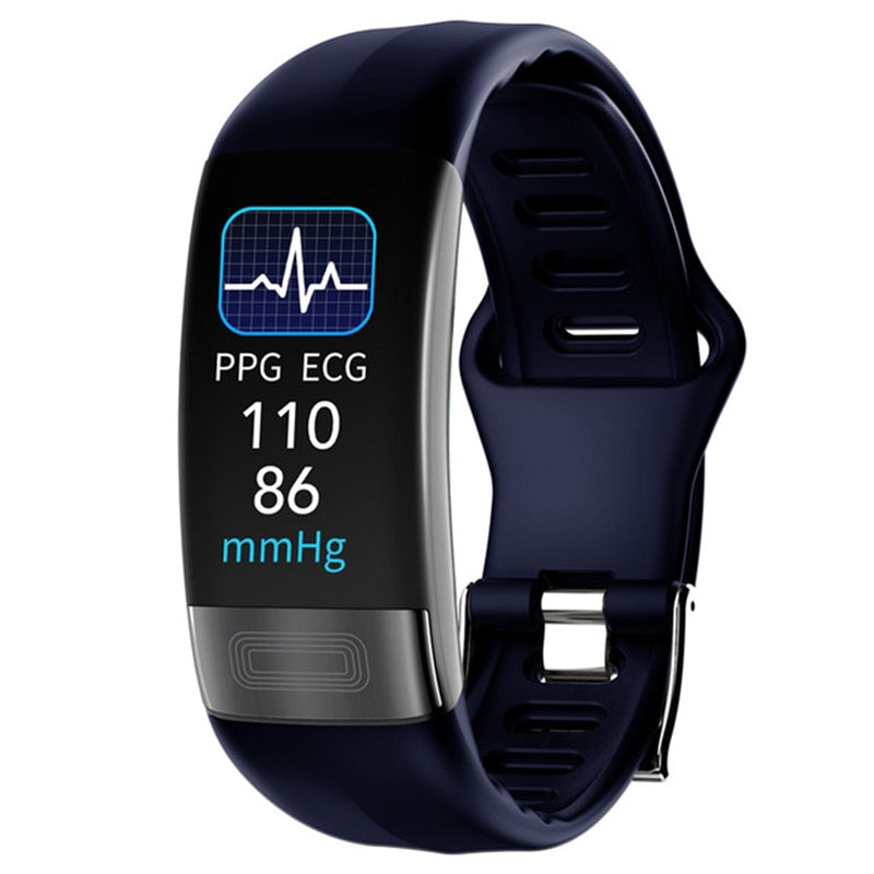 ECG+PPG Smart Wristband Fitness Tracker Blue