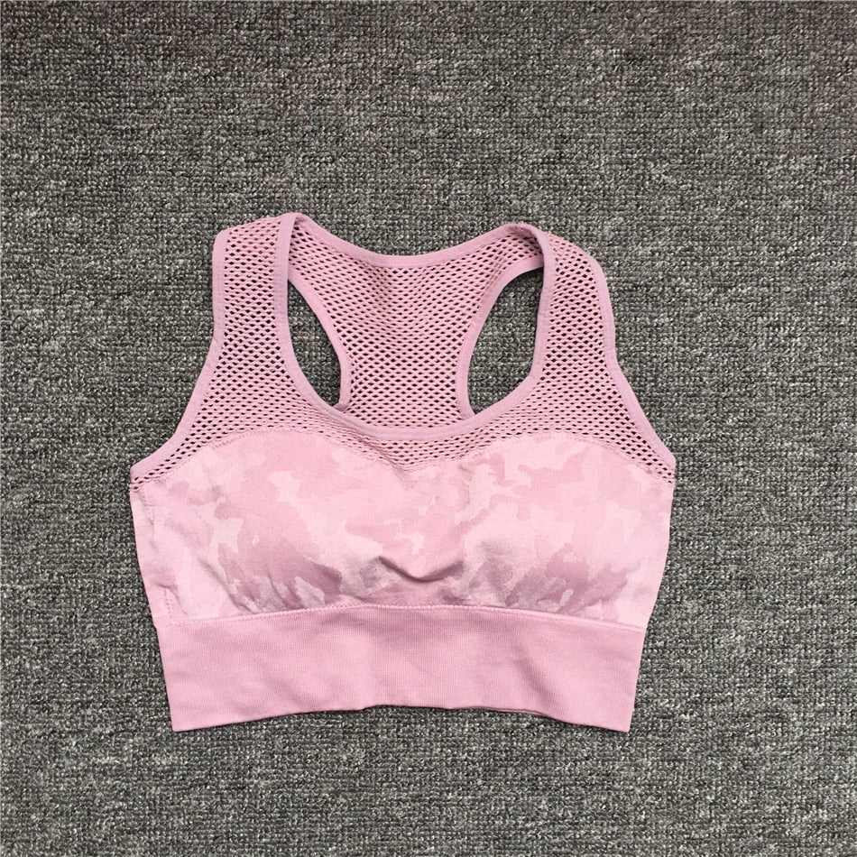 Women Gym Workout Suits violet bra