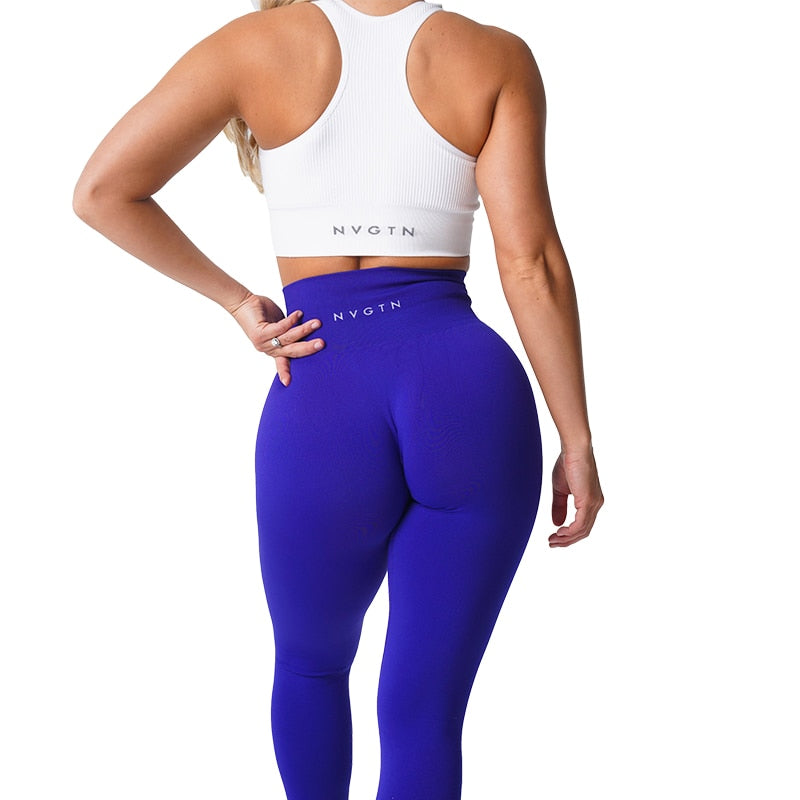 Women Soft Workout Tights Fitness Pants Cobalt