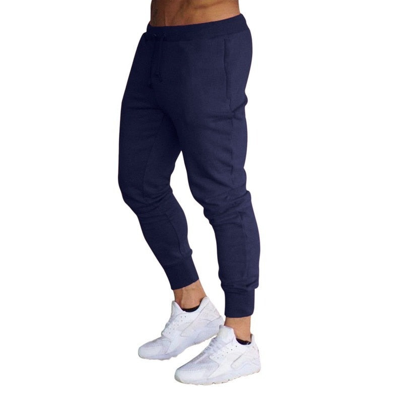 Men Gym Sports Sweatpants Blue