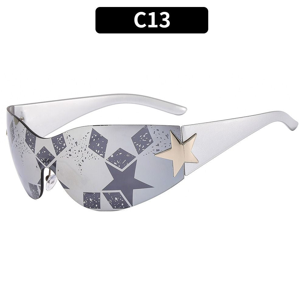 Women Luxury Punk Sports Sunglasses A- C13