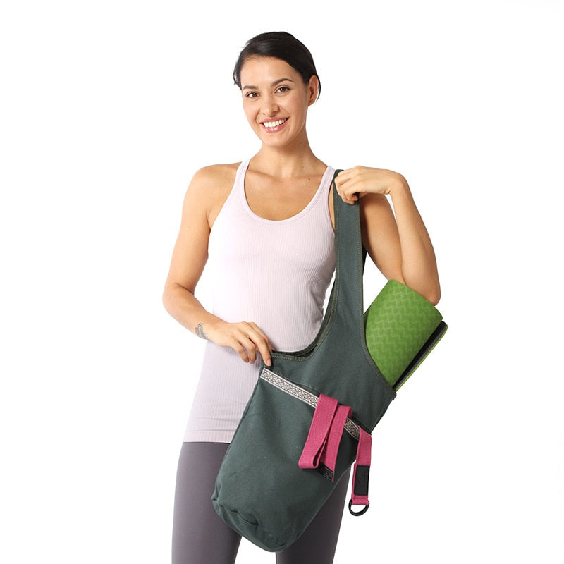 Fashion Canvas Yoga Mat Bag 12