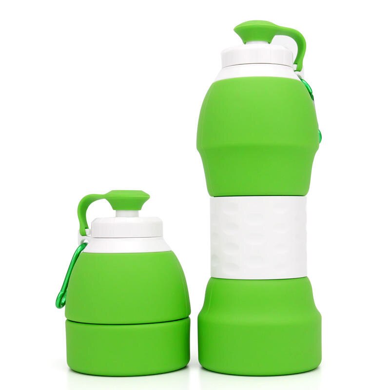 Portable Collapsible Water Bottle 580ML Green