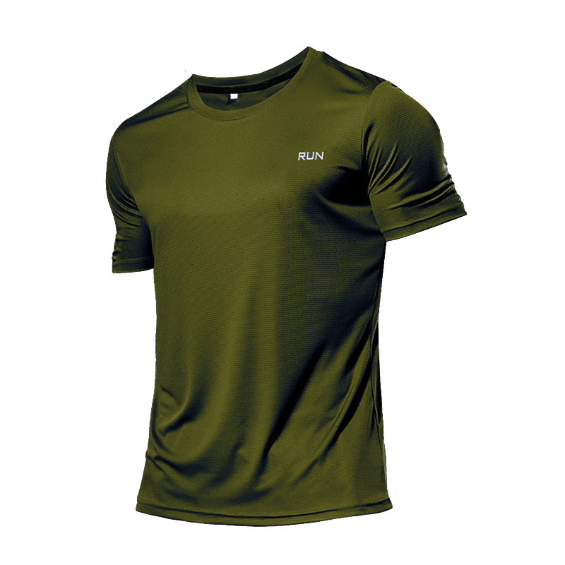 Multicolor Summer Short Sleeve Sport Shirt Army green