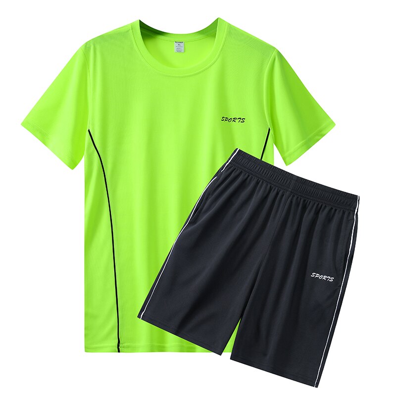 Men Sports T-shirt Shorts Set