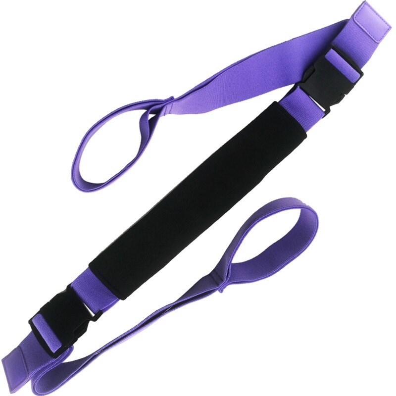 Yoga Stretching Leg Strap purple