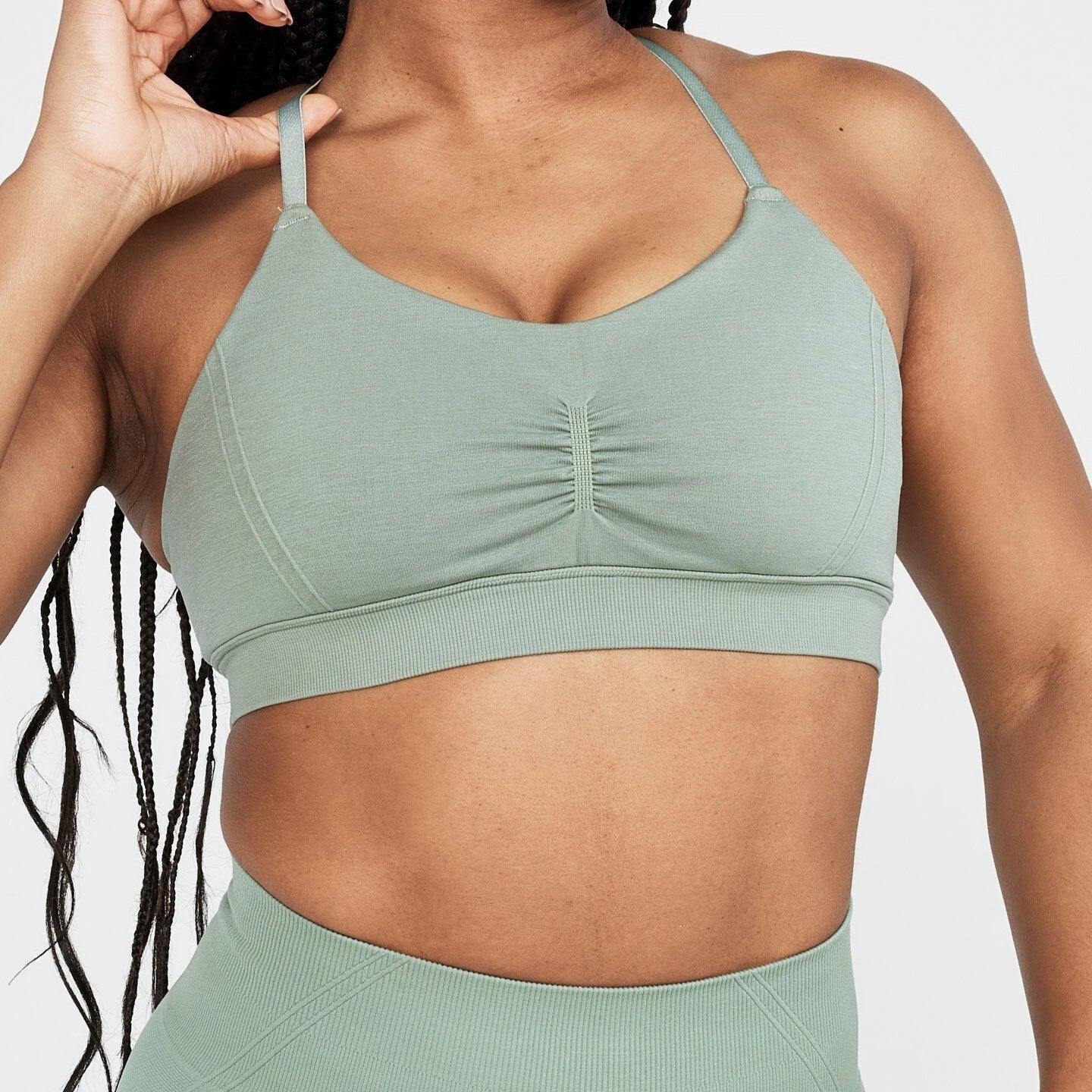 Women Seamless Oner Active Sports Bra Micro Sage