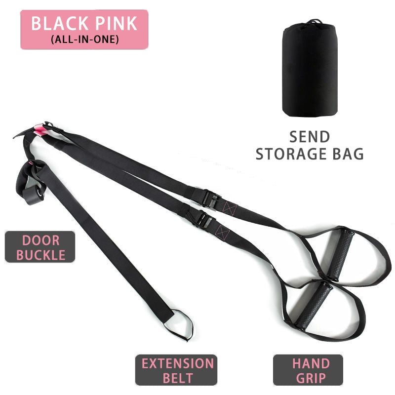 Suspended Resistance Band Set Black pink