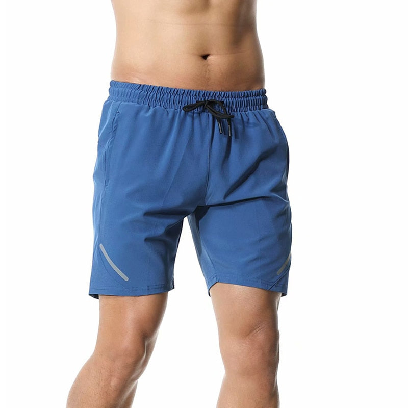 Men Gym Wear Fitness Workout Shorts Blue