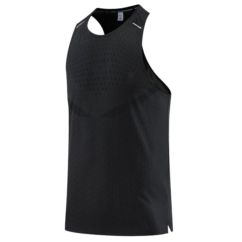 Men Quick-Drying Gym Vest black