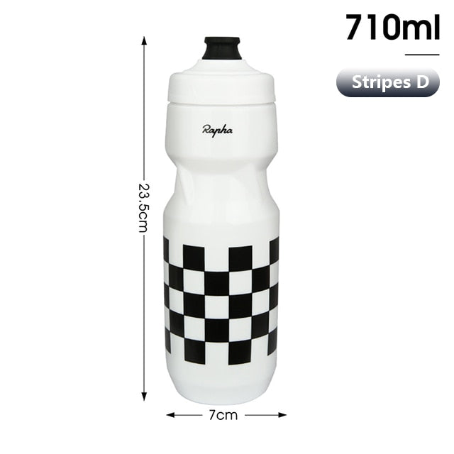 Fitness Running Lock Cup Water Bottle Stripes D 710ml