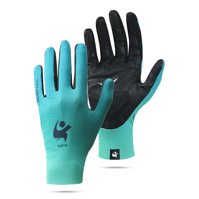 Men Summer Cycling Gloves D160-Full Green