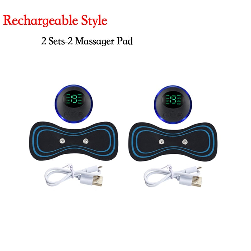 Portable Mini Electric Massager 2SET 2PAD
